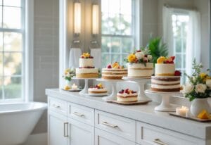 Read more about the article Sådan skaber du det perfekte kagebord med badeværelsesskabe til dit hjem